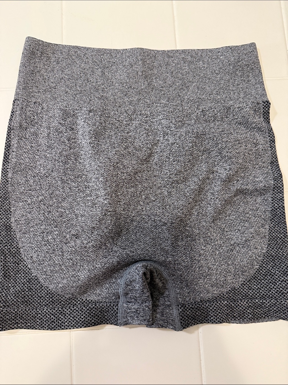 High-Waist Seamless Grey Women’s Shorts